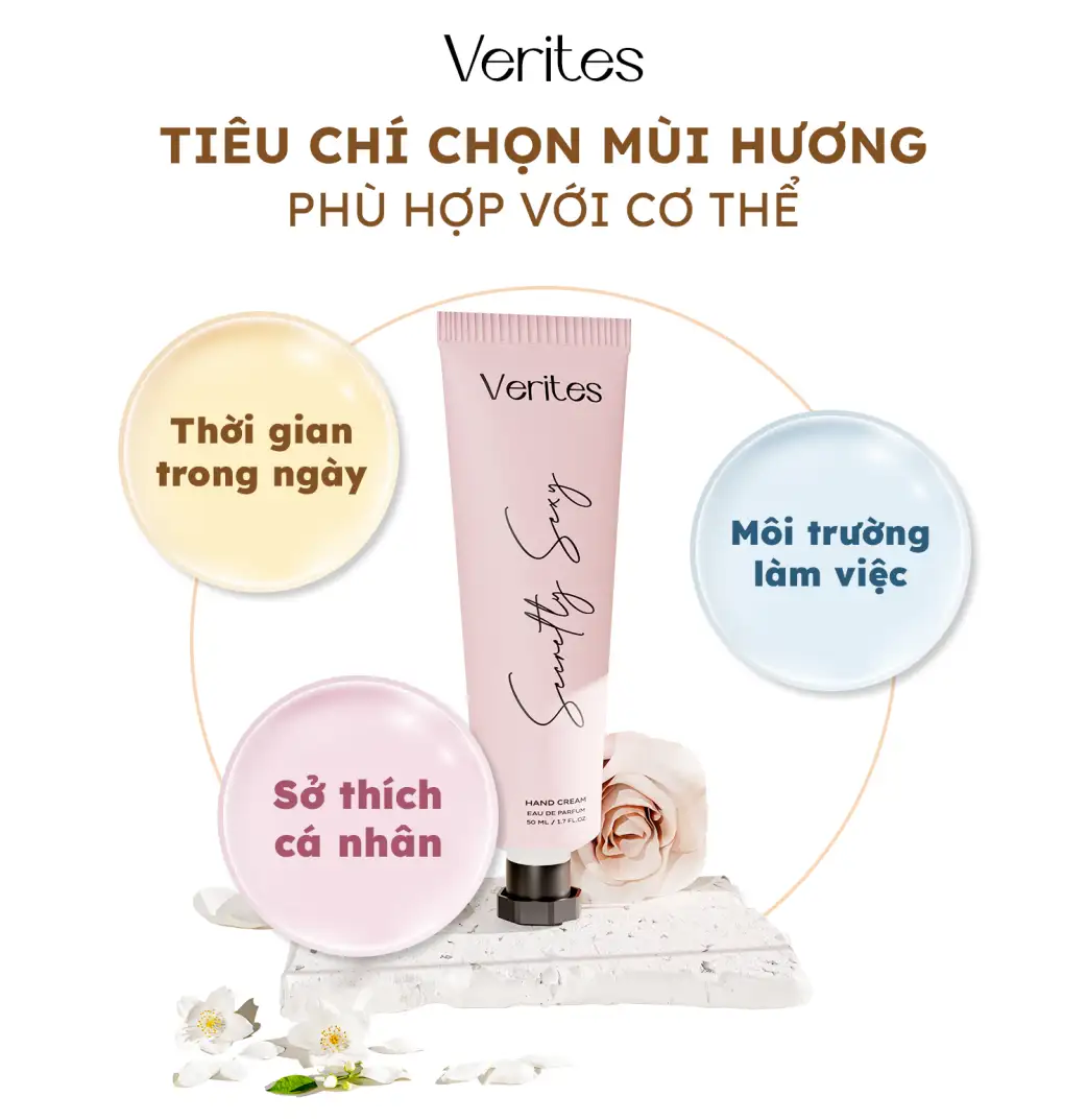 Chọn Mùi Hương Kem Tay Verites Phù Hợp